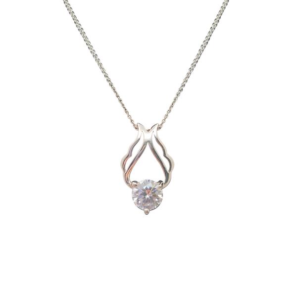 925 CZ Pendant Necklace - Picture 1 of 6